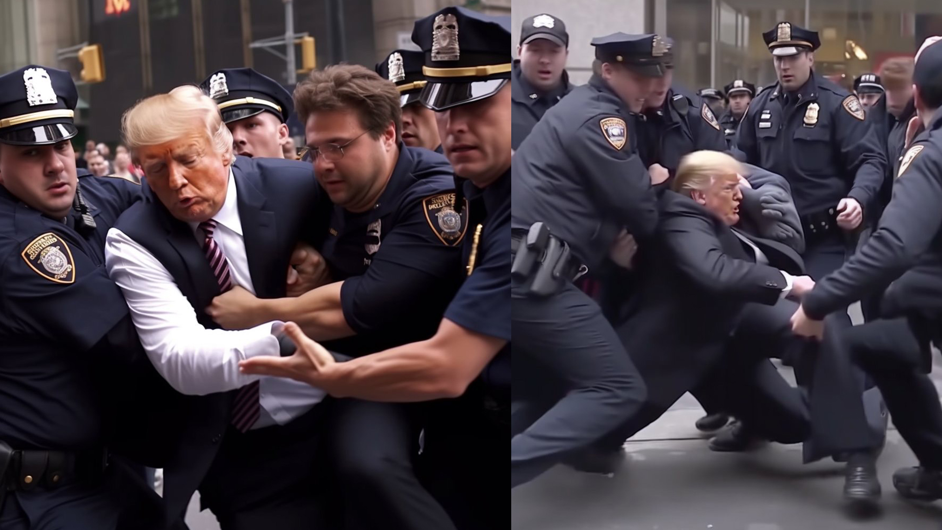 Trump resists arrest